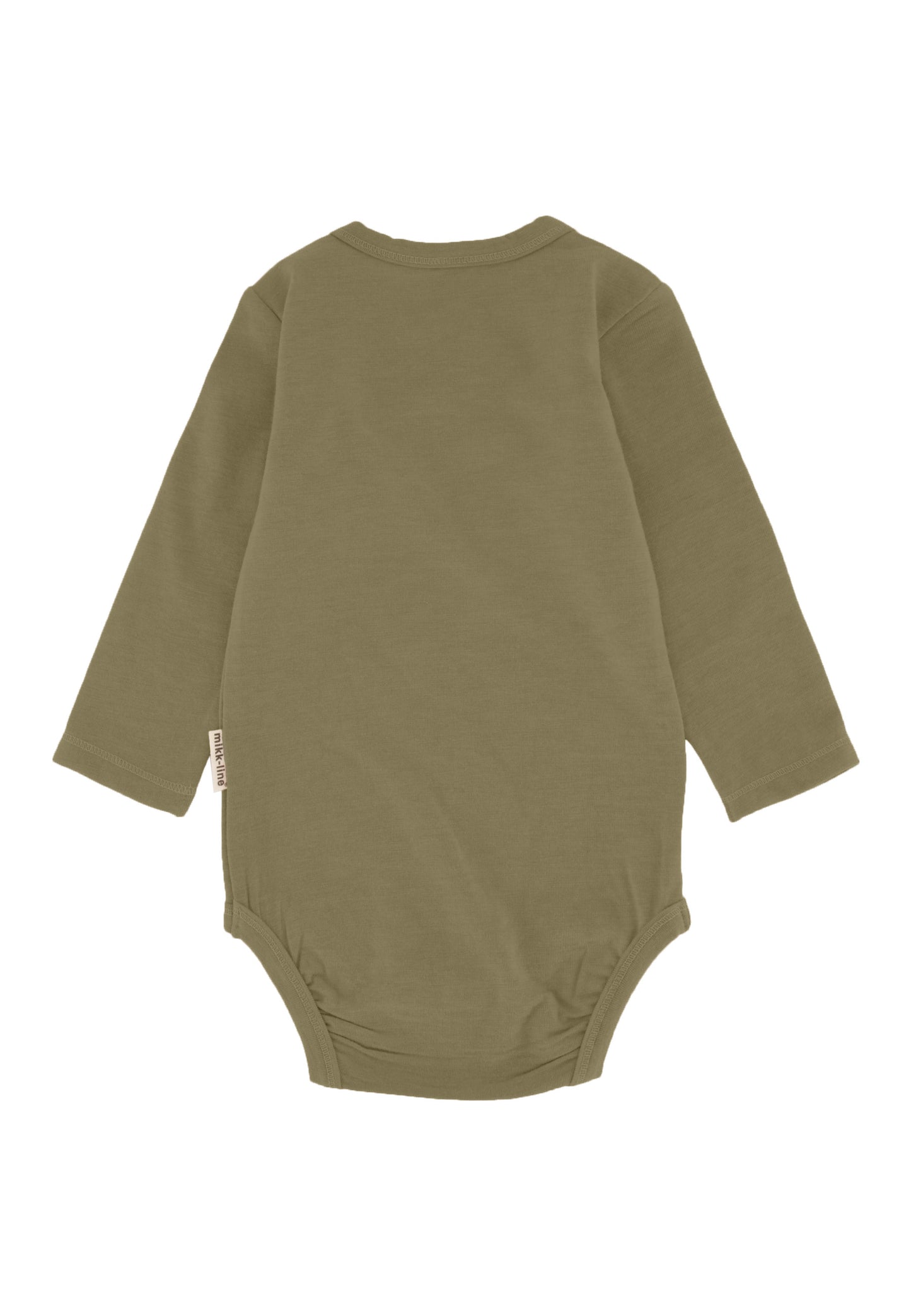 Wool/Bamboo Langarm Body, olive