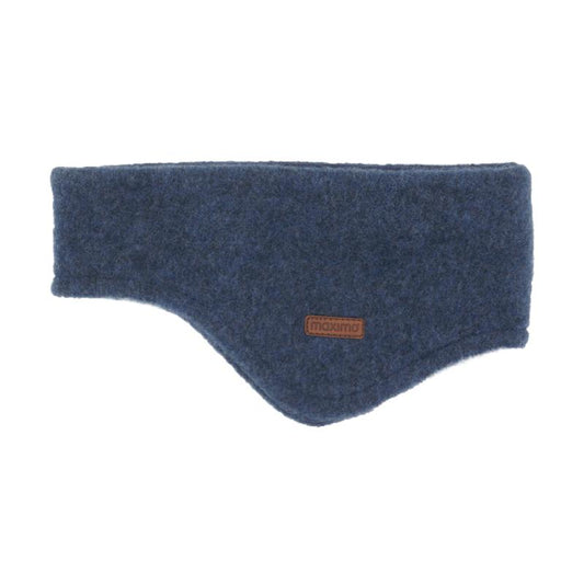 Wollfleece Stirnband, blau