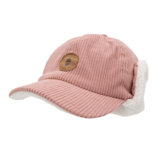 Cap mit Ohrenklappen, rosa