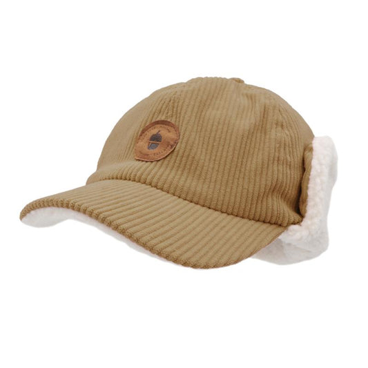 Cap mit Ohrenklappen, beige