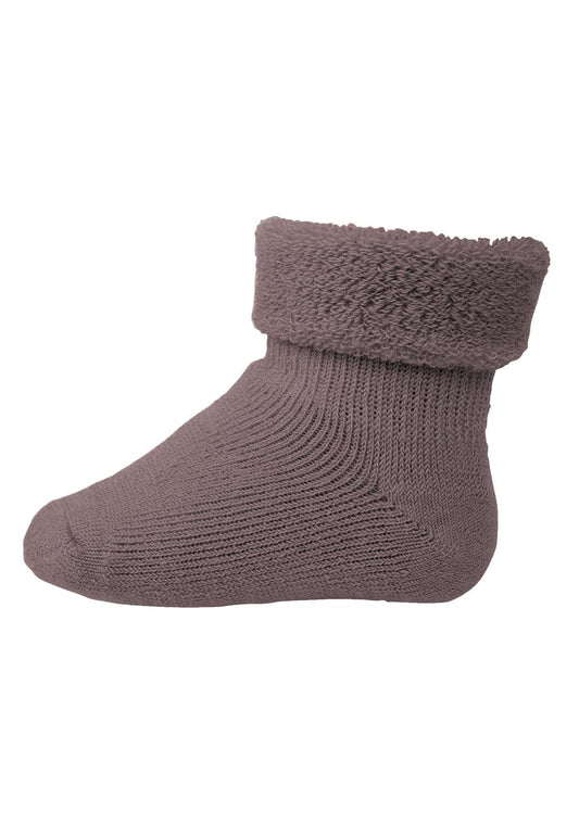 Wool baby socks, lila