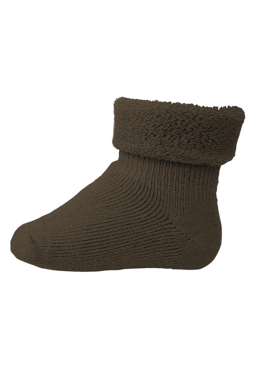 Wool baby socks, braun