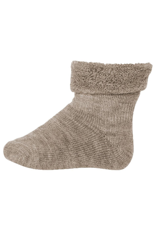 Merinowolle baby Socken, flauschig- beige