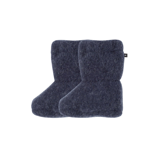 GOTS Merino Baby Stiefel Fleece, navy