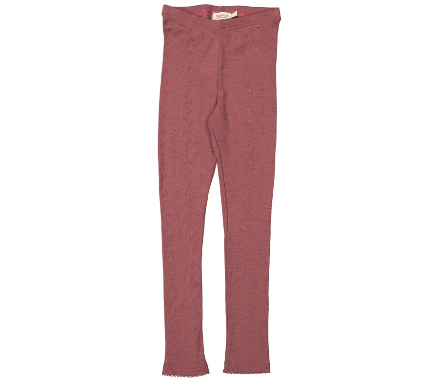 Wolle Leggings, Berry Blend