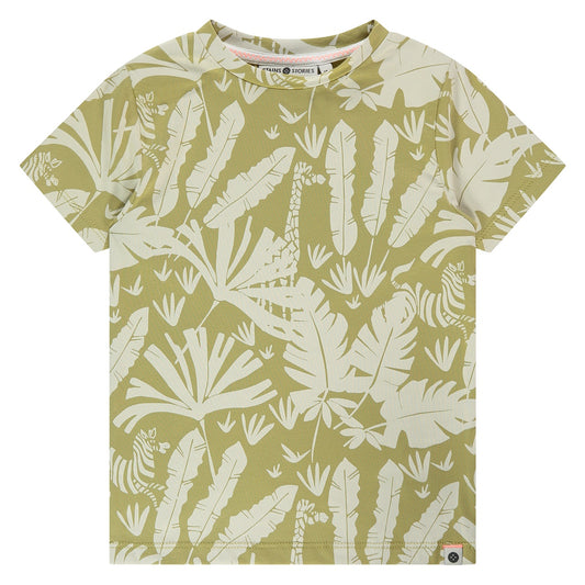 T-Shirt mit Safari-Aufdruck, Kiwi