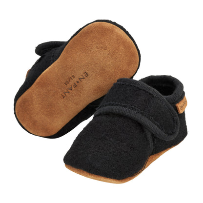 Baby Wool slippers, navy