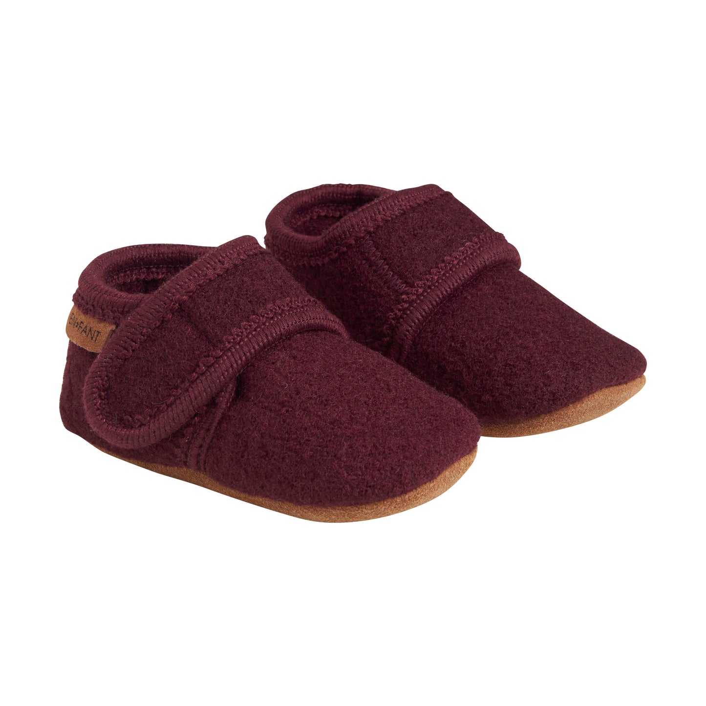 Baby Wool slippers, weinrot