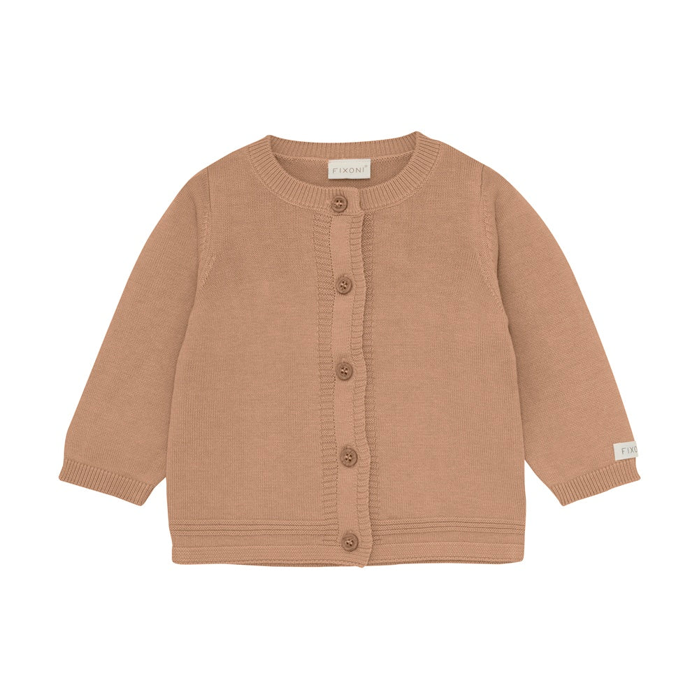 Baby-Strickjacke mit Knöpfen in Braun