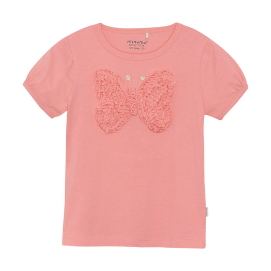 T-shirt Schmetterling, rosa