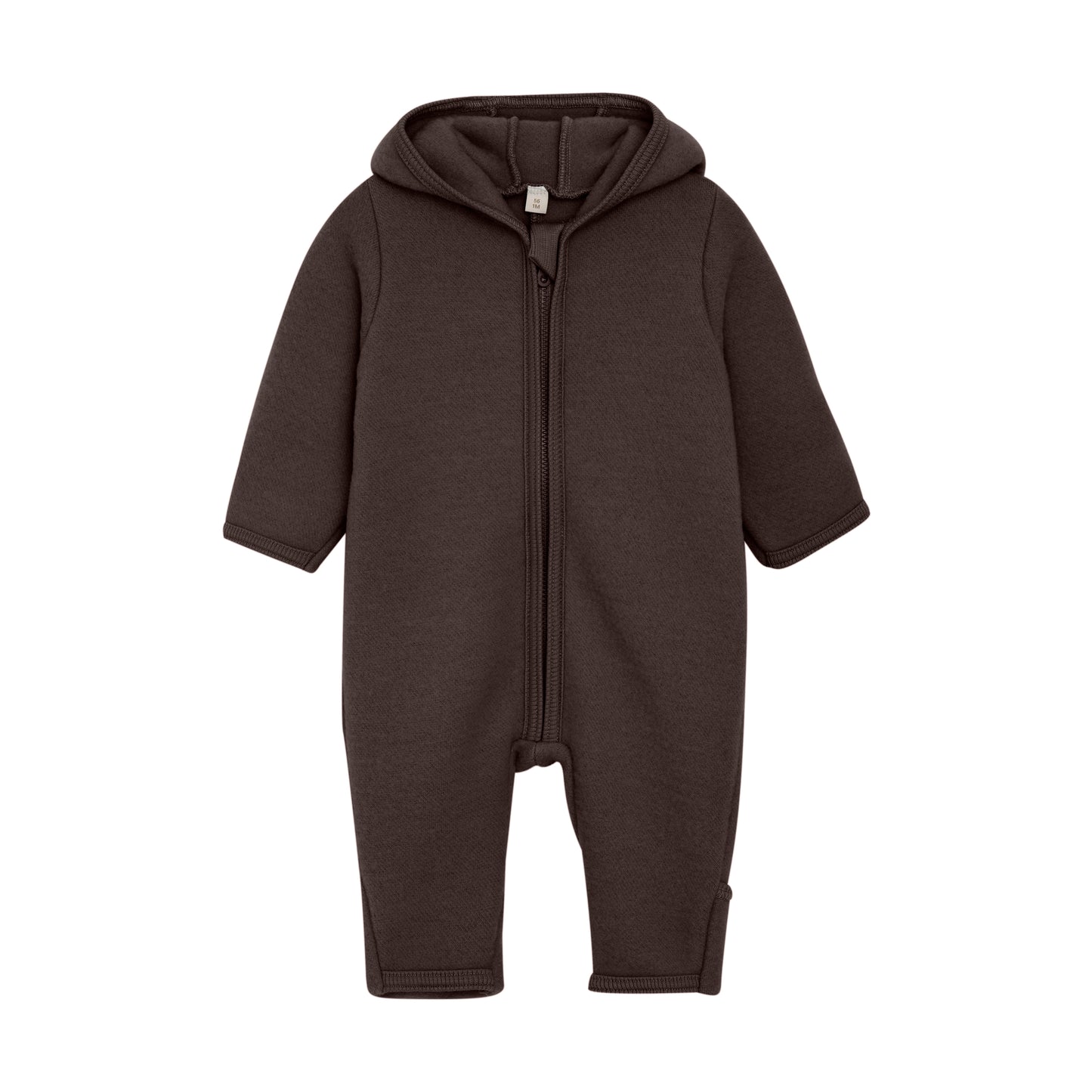 Wool Fleece Overall, Weintraube