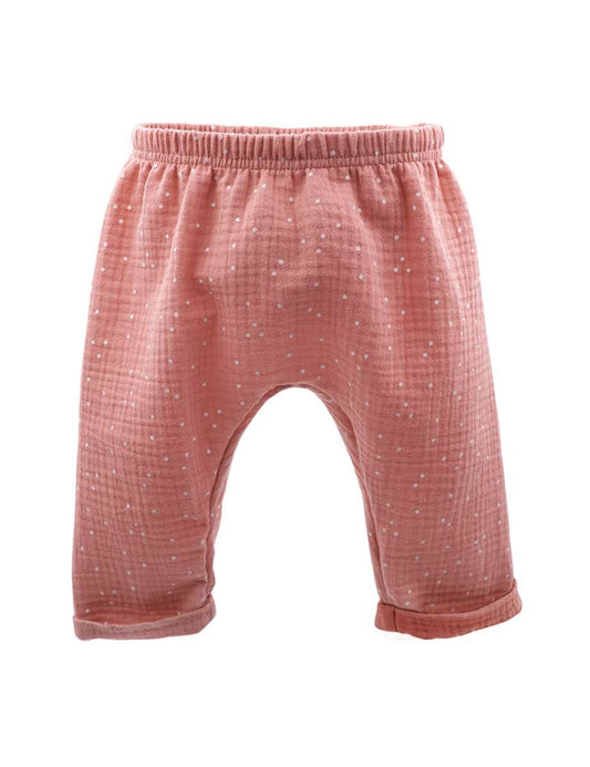 Baby-Hose lang Mull, pink