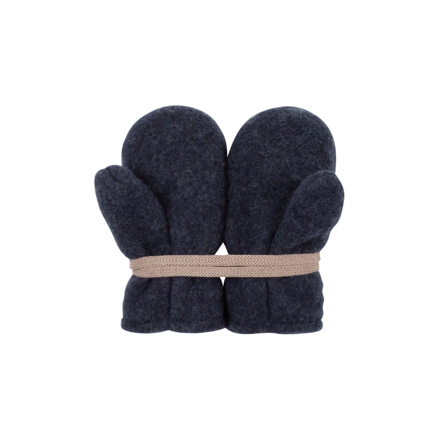 GOTS Merino Baby Fäustlinge Fleece, navy