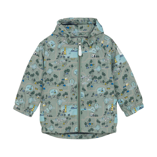 Die Color Kids Baby-Regenjacke in Mint – wasserdicht (10.000 mm), winddicht und atmungsaktiv. Mit versiegelten Nähten und reflektierenden Details für maximalen Schutz. Jetzt im Bärchind Shop in Winterthur oder online für die ganze Schweiz erhältlich.