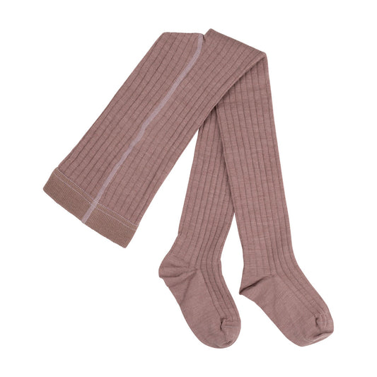 GOTS Merino Strumpfhose, mauve