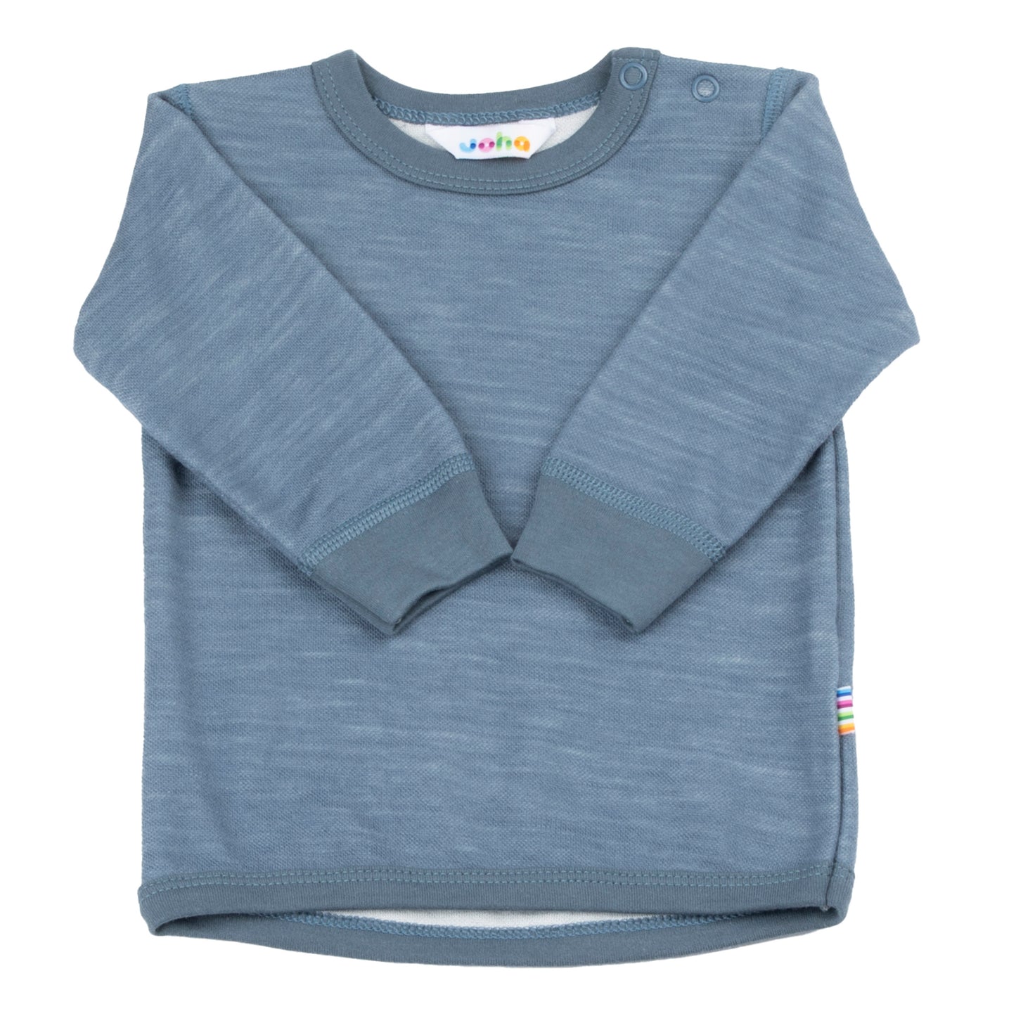 Wolle/Bambus T-Shirt, blau