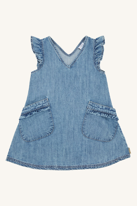 Hust & Claire Kaila Kleid, Washed denim