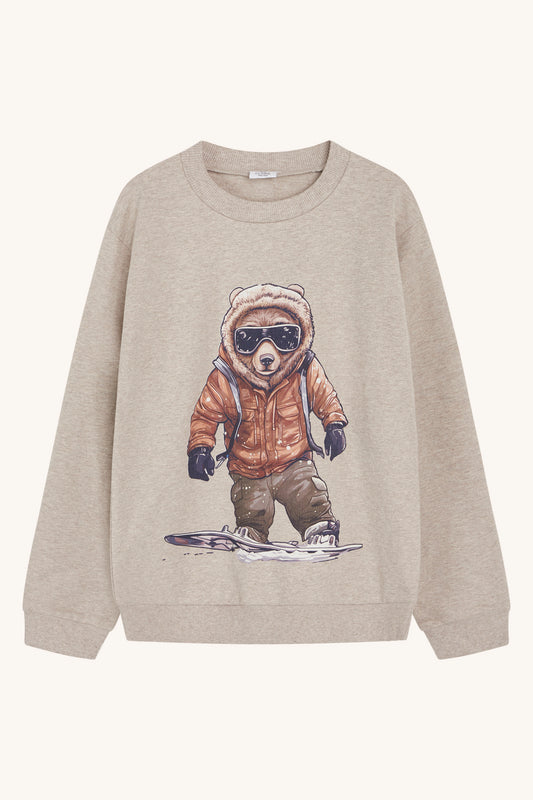 Sejer Sweatshirt, snowboarder Bär