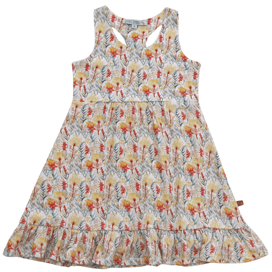 Kleid mit Blumendruck von Enfant Terrible, GOTS-zertifiziert, nachhaltig in der Türkei hergestellt.