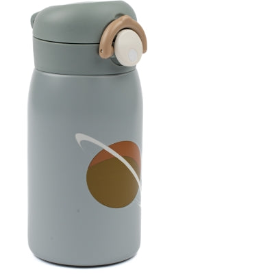 Fabelab Trinkflasche Planetary in Braun mit dezentem Planetenmuster, ideal für Kinder, erhältlich in Winterthur, Zürich, Schweiz