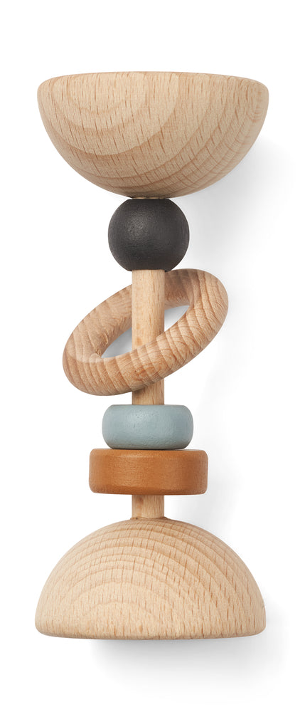 Liewood Corrina Wooden Rattle - Sea blue