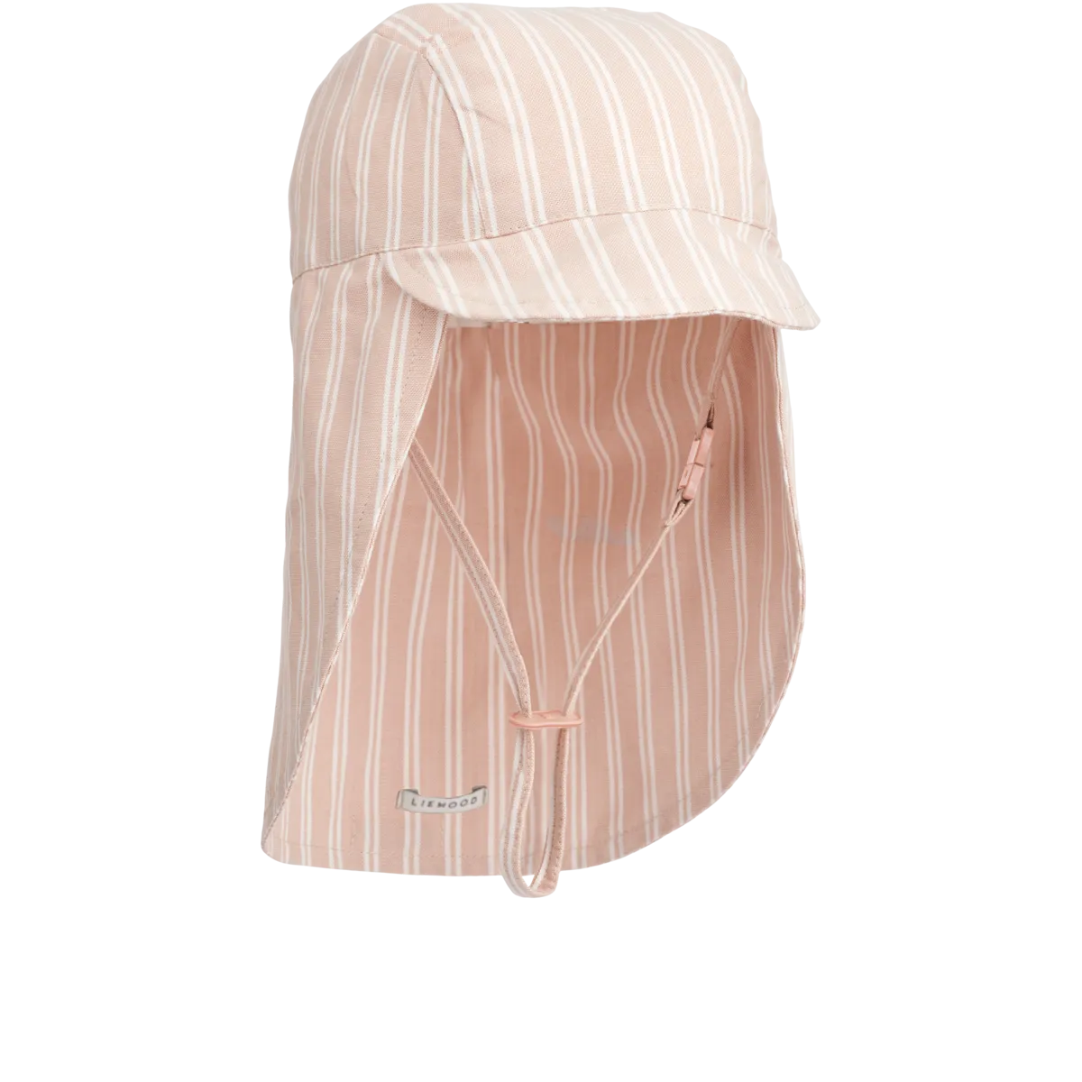 Liewood Cecilia Sonnenhut für Babys und Kleinkinder in Stripe Sorbet Rose / Creme de la Creme. Mit Nackenschutz aus Bio-Baumwolle. Erhältlich in Winterthur, Zürich, Schweiz.