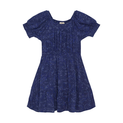 Paisley-Kleid "Twilight Blue" für Mädchen von Creamie – Leicht & Feminine – Erhältlich im Kinderladen in Winterthur