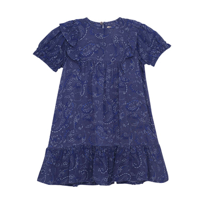 Paisley-Kleid "Twilight Blue" für Mädchen von Creamie – Leicht & Elegant – Erhältlich im Kinderladen in Winterthur